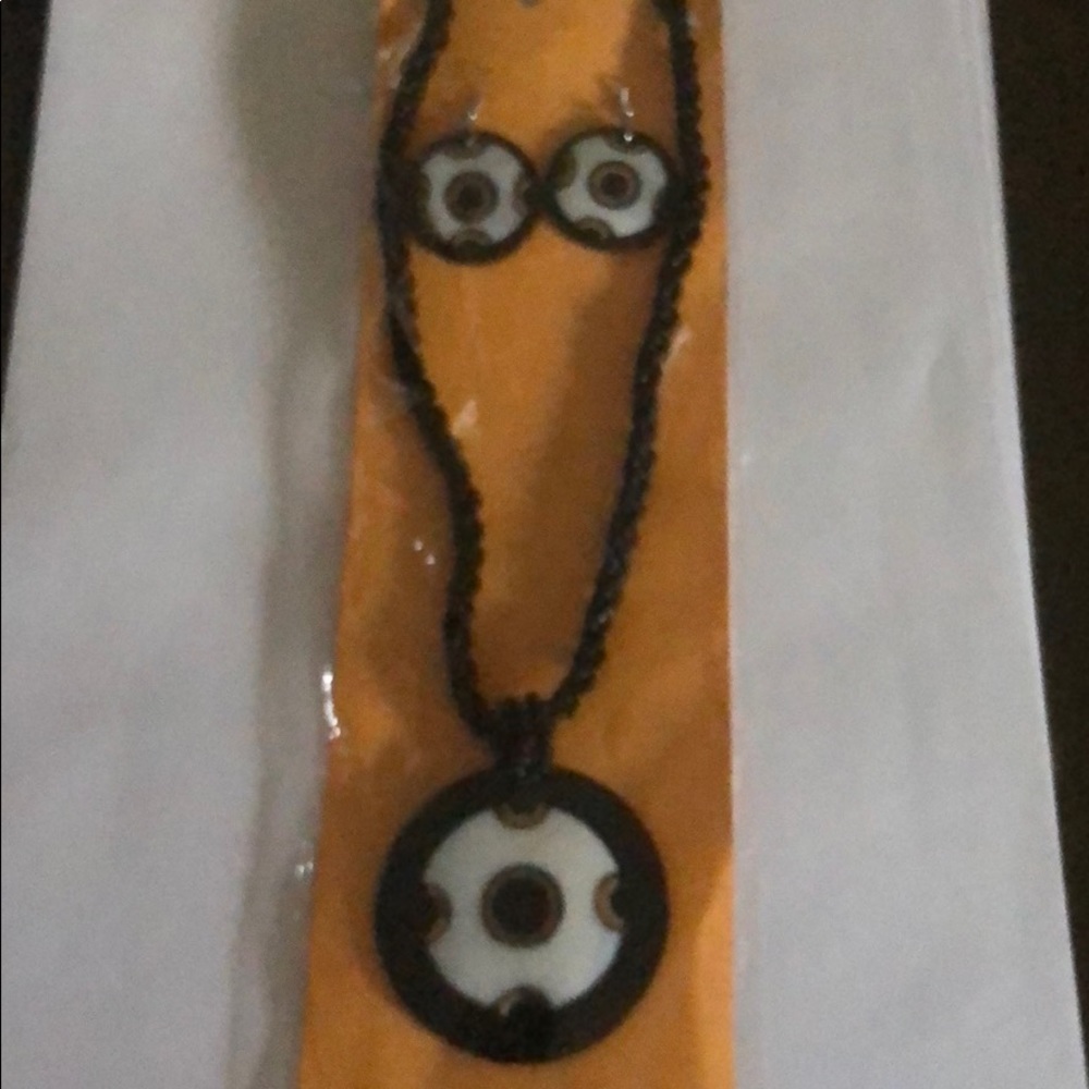 Necklace with earrings set HANDMADE from Indonesia